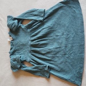 Kate quinn ribbed cotton long sleeve dress